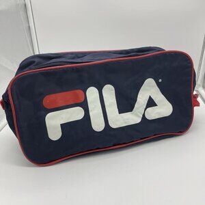 Vintage FILA Bag 14” X  7” X 6” Navy Blue/Red/White